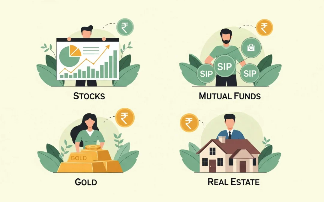 Comparing: Stocks, Mutual Funds, Gold, and Real Estate in 2025